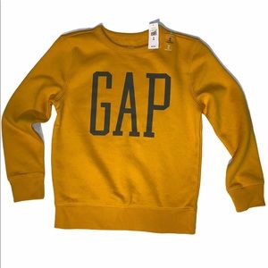 Gap Factory Kids Logo Sweatshirt | M | Rugby Gold